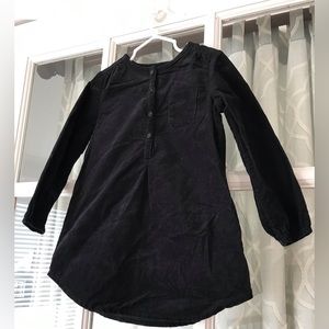 C.F.K. Girl’s Collection black mini-corduroy dress tunic top with back pleat